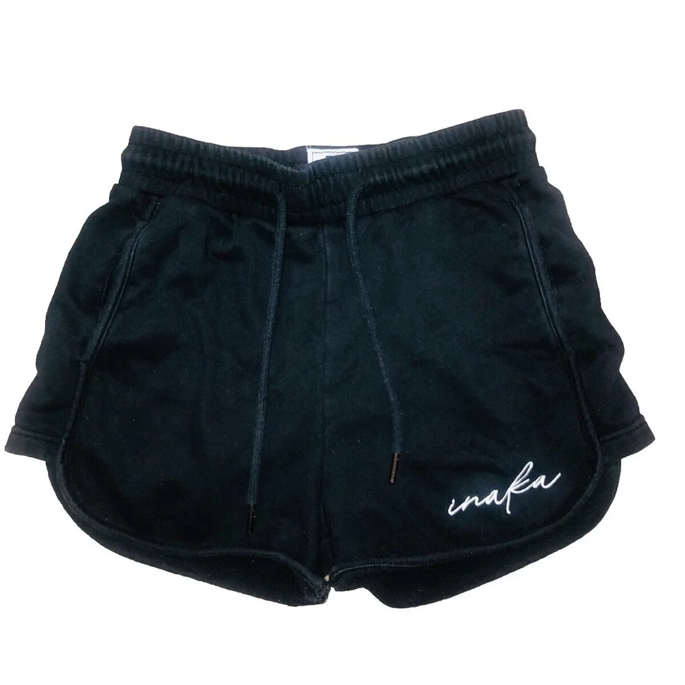 Inaka Power Shorts Women's S Black‎ French Terry Training Bodybuilding Gym